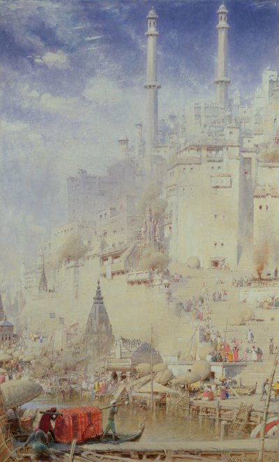 ベナレス（別名バラナシ） 作： Albert Goodwin