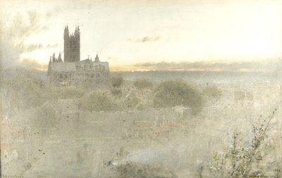 カンタベリーの夜明け 作： Albert Goodwin