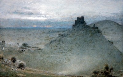 コーフェ・キャッスル（ペン＆インク、水彩、ボディカラー、紙） 作： Albert Goodwin