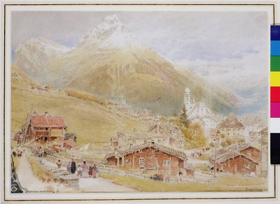エンゲルベルク、日曜の朝、1909年11月頃（ペンとインク、トイレ） 作： Albert Goodwin