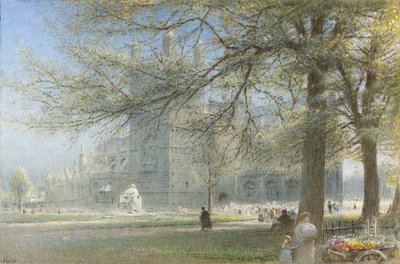 エクセター大聖堂 作： Albert Goodwin