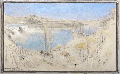 ラインの滝 作： Albert Goodwin