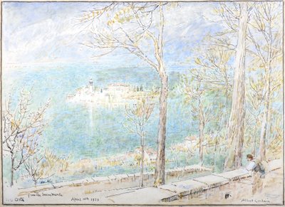 サクレモンテから見たオルタ湖 作： Albert Goodwin
