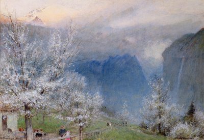 ラウターブルンネン 作： Albert Goodwin