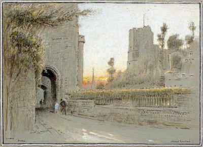 ルイス、サセックス（水彩画） 作： Albert Goodwin