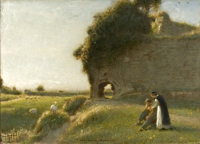 廃墟の中の愛、ペバンゼイ 作： Albert Goodwin