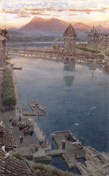 ルツェルン 作： Albert Goodwin