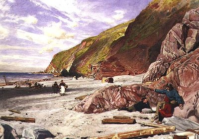 デヴォン州リンマス、難破船の物語 作： Albert Goodwin