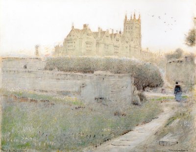 サマセット州メルズ 作： Albert Goodwin