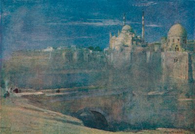 シタデルの月明かり、カイロ、c1890 作： Albert Goodwin