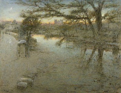 リバーサイド、リポン 作： Albert Goodwin