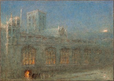 鐘楼教会、ヨーク（水彩画） 作： Albert Goodwin