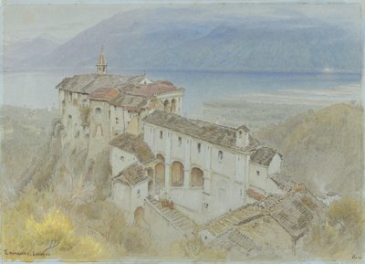 修道院、ロカルノ 作： Albert Goodwin