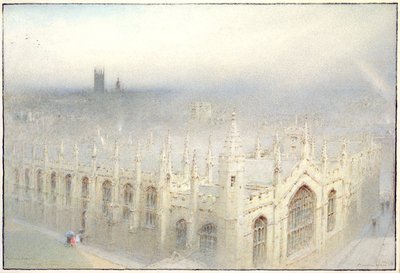 天からの雨、1922（紙にボディカラー付きのトイレ） 作： Albert Goodwin
