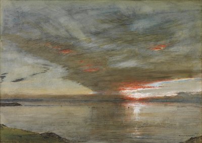 ノースデボンのウーラクーム湾 作： Albert Goodwin