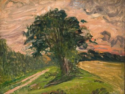 夕方の風景。 ティスヴィルデ 作： Albert Gottschalk