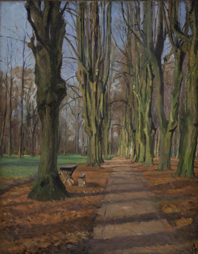 Søndermarken のアベニュー。 フレデリクスバーグ 作： Albert Gottschalk