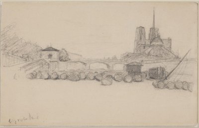 東から見たノートルダム 作： Albert Gottschalk