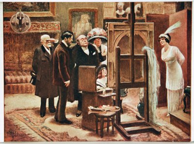 美術。 ファインアート。 彼の作品を示す画家。 Alfred Guillaumeによるポストカード、フランス、1920年頃（ポストカード） 作： Albert Guillaume