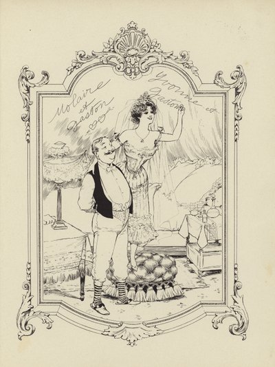 アイスクリームの思い出からの漫画 作： Albert Guillaume