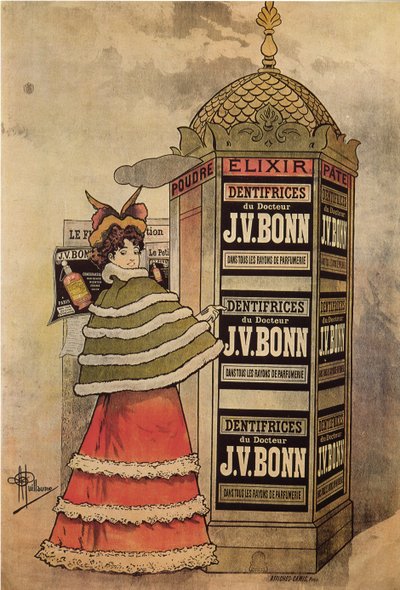 Elixir-Dentifrices du Docteur JV Bonn、1893 作： Albert Guillaume