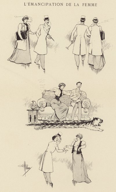 女性の解放 作： Albert Guillaume