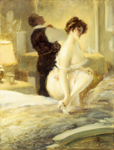 親密さ、1906 作： Albert Guillaume