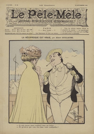 逆は真実です。ルペレメレのイラスト、1900年 作： Albert Guillaume