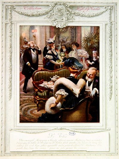 Le The」、1910年頃（カラーリトグラフ） 作： Albert Guillaume