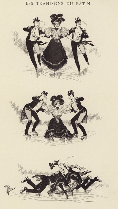 スケートの裏切り 作： Albert Guillaume