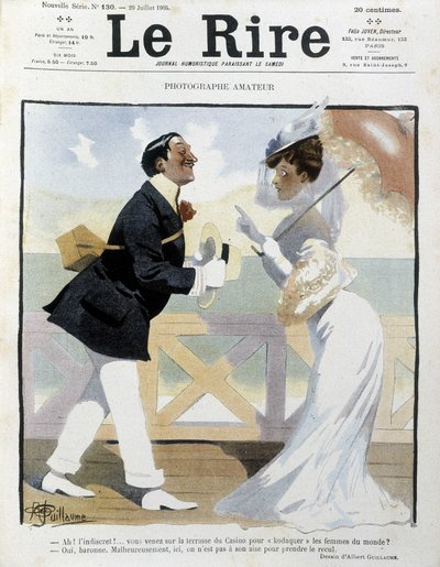 アマチュア写真家 - アルベール・ギョーム（1873-1942）が「The Rire」に描いた絵 作： Albert Guillaume
