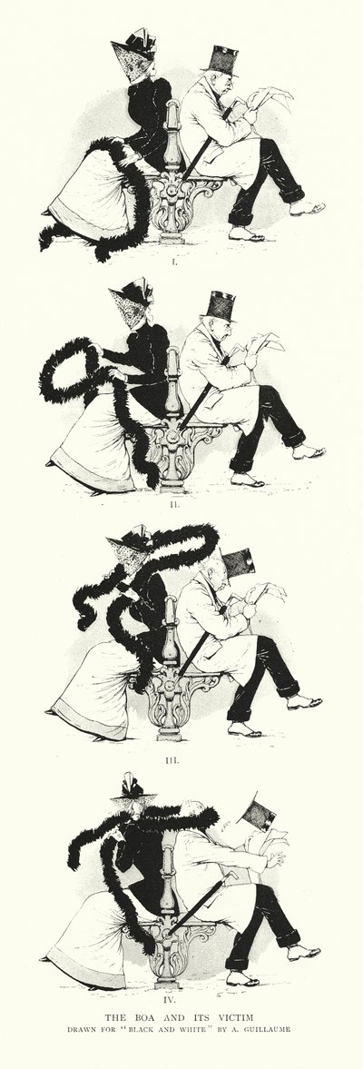 ボアとその犠牲者（エングレーヴィング） 作： Albert Guillaume