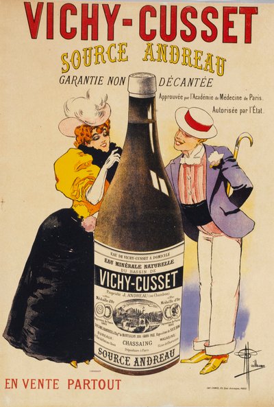 Vichy-Cusset - Source Andreau , c. 1895年。 作： Albert Guillaume