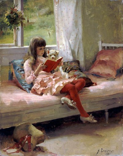 グッドフレンズ、1881年。 作： Albert Gustaf Aristides Edelfelt