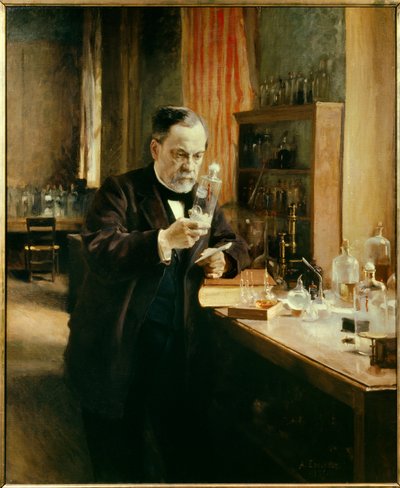研究室でのルイ・パスツールの肖像 作： Albert Gustaf Aristides Edelfelt