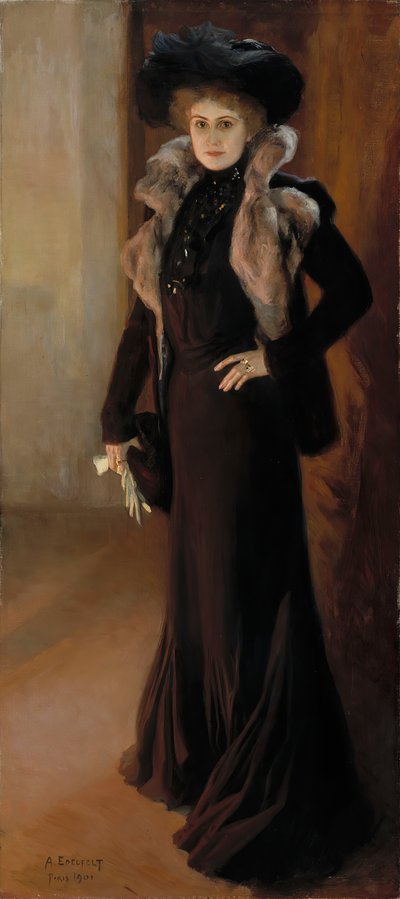 オペラ歌手アイノ・アクテの肖像 1876-1944, 1901. 作： Albert Gustaf Aristides Edelfelt