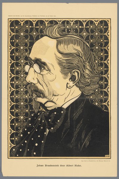 Johan Braakensiek による Albert Hahn (オブジェクトのタイトル) 作： Albert Hahn (I)
