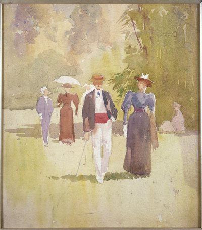 公園の散歩 作： Albert Henry Fullwood