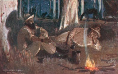 オーストラリアのタイプチームスター（カラーリトグラフ） 作： Albert Henry Fullwood