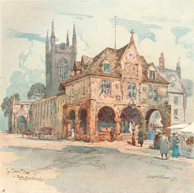 市庁舎、ピーターバラ、c1909 作： Albert Henry Fullwood