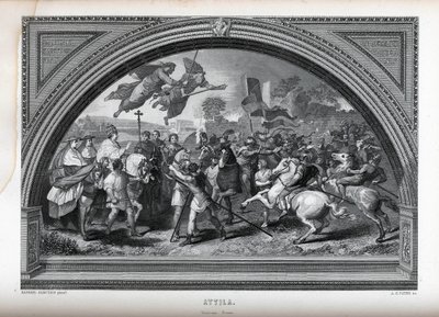 ラファエル後のアッティラ、1882 作： Albert Henry Payne