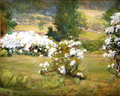 花が咲く、1925年頃（キャンバスに油彩） 作： Albert Herter