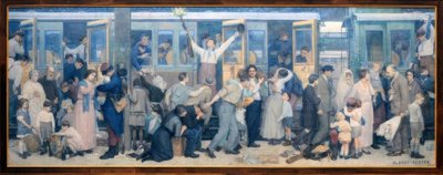 ポイユの出発 - 1914年8月 作： Albert Herter