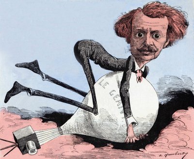 アルベール・ハンバート（1835 - 1886）によるナダールの漫画。 作： Albert Humbert