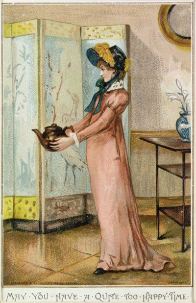 「あなたにかなり幸せな時間がありますように」、1881（クロモリト） 作： Albert Jnr. Ludovici
