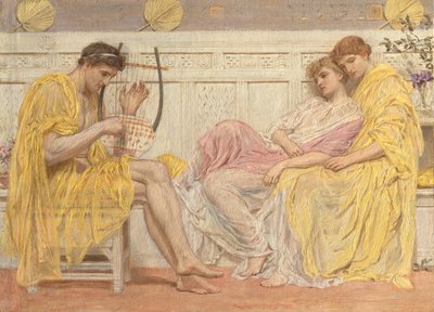 ミュージシャン、カリフォルニア州。 1867年。 作： Albert Joseph Moore