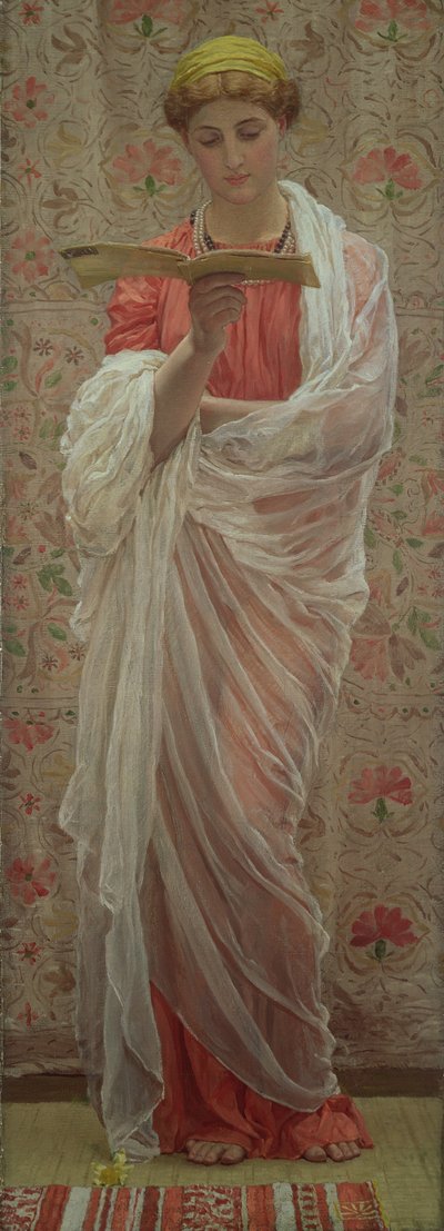 読者 1877年頃（油彩・キャンバス） 作： Albert Joseph Moore