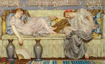 ビーズ（研究）、1875年頃（キャンバスに油彩） 作： Albert Joseph Moore