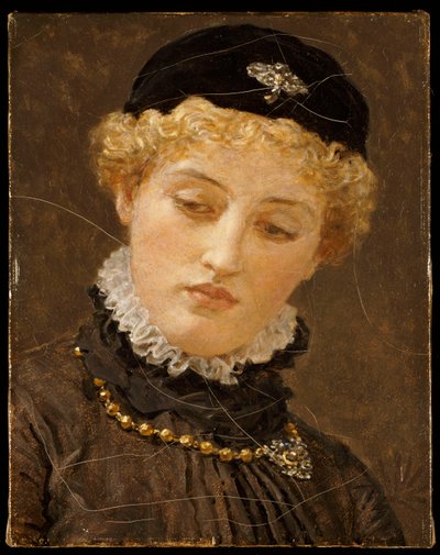 「ベニスの商人」、1885年のポーシャとしてのエレンテリー 作： Albert Joseph Moore