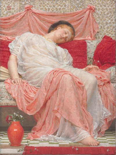 ジャスミン（帆布に油彩） 作： Albert Joseph Moore